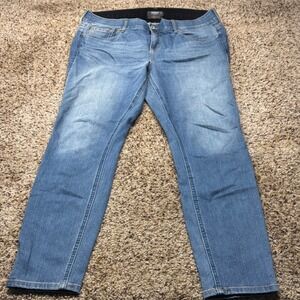 Torrid Bombshell Skinny Jeans Womens 18T Blue Medium Wash Premium Stretch Tall